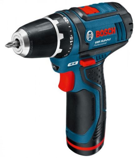 10.8V Cordless Drill Driver, 2 x 1.3Ah Lithium Batteries, 30Nm Torque, 19mm Wood, 10mm Steel