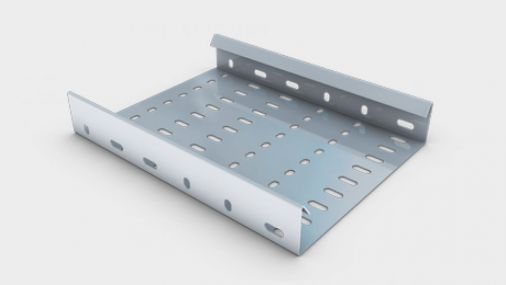 Pre-Galvanised Heavy Duty Cable Tray 450mm x 3m Length 18" - Mild Steel, BS EN 10346:2009