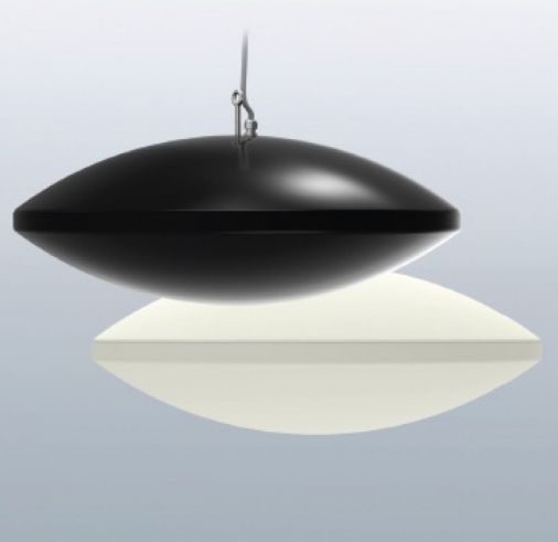 2400W Pulsar Black Ceiling-Mounted Infrared Heater, 380x800mm