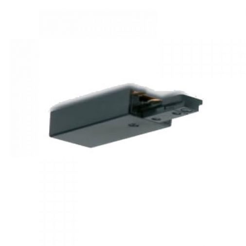 Single Circuit Power Feed at Track End, 240V, IP20, Black Finish