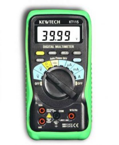 Digital Multimeter with Batteries & Test Leads, Type KT115
