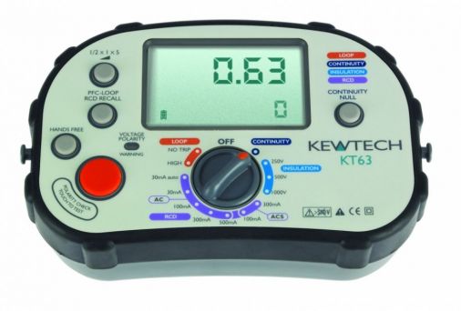 Digital 5-in-1 Multifunction Tester, Easy to Use, No Bangs, IP54, PFC/PSC, 250/500/1000V, Auto-Null, RCD Auto Test, Ramp Test, Soft Carry Case