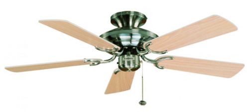 Stainless Steel Ceiling Fan 107cm / 42", 3 Speed, Remote Control