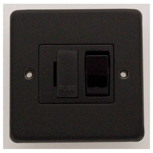 Eurolite MBSWFB Metal Matt Black Switched Fused Spur