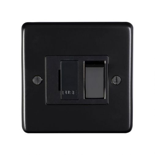 Eurolite MBSWFBNB Metal Matt Black Switched Fused Spur