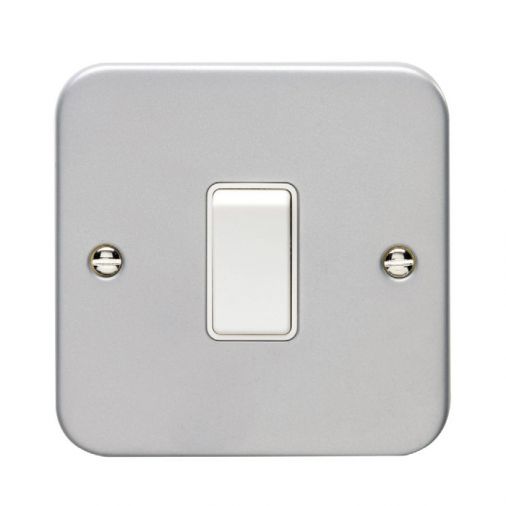 Eurolite MC20ASWW Metal Clad Rocker Switch 1 Gang