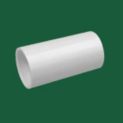 White PVC Cable Management Coupler 25mm