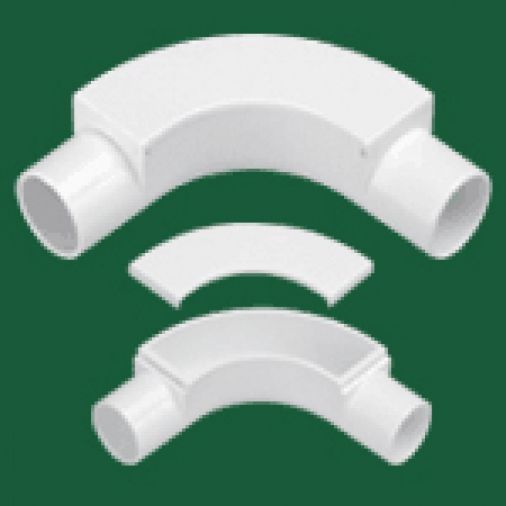 White PVC Inspection Bend 25mm, Marshall Tufflex
