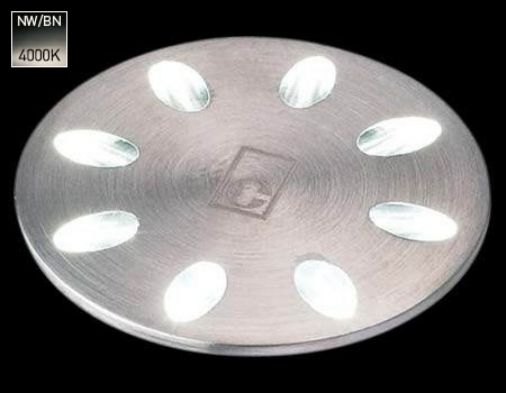 Stainless Steel LED Mini Light, Natural White 4000K, 4 Lumens, 26 Cut Out, 31 Diameter, IP68 Rated