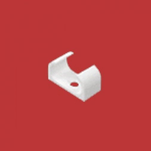 White PVC Oval Spring Clip 20mm - Pack of 10