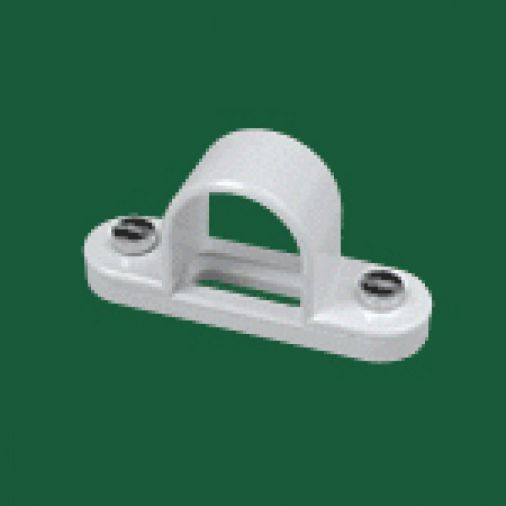 White PVC Spacer Bar Saddle 25mm, Marshall Tufflex