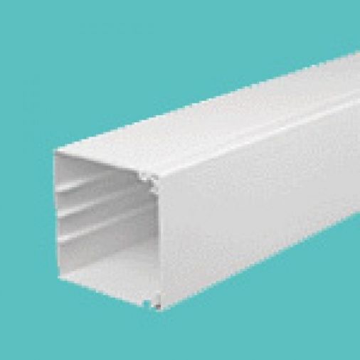 White PVC Maxi Trunking 100x50mm, 3m Length