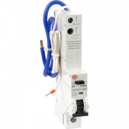 32A Single Pole Type B RCBO, 6kA Breaking Capacity, 30mA mA