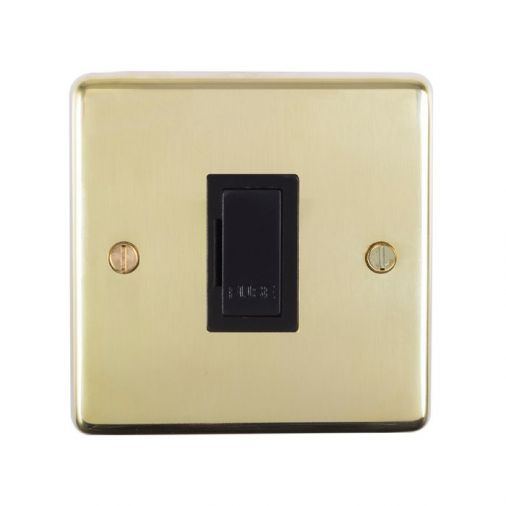 Eurolite PBUSWFB Metal Polished Brass Unswitched Fused Spur