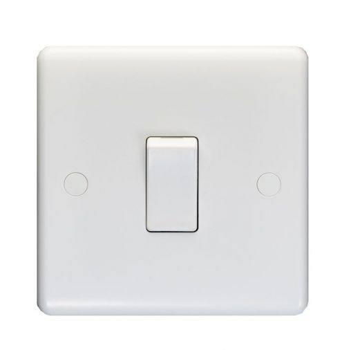 White Light Switch with Matching Switch | Intermediate, 10A | Enhance White Plastic range by Eurolite - PL3130