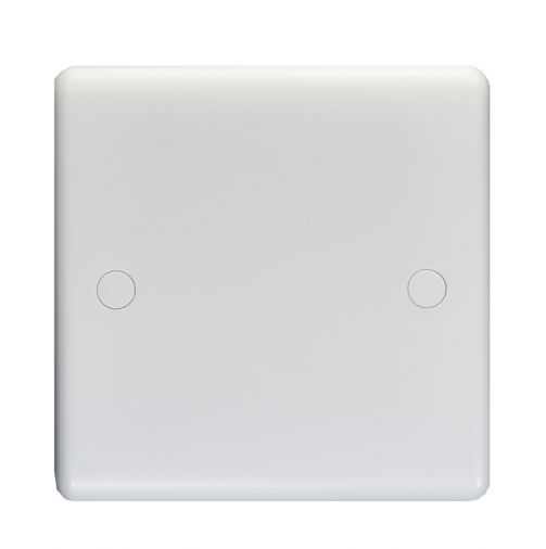 Eurolite Enhance White Plastic 1 Gang Blank Plate - PL4011