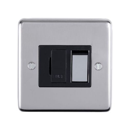 Eurolite PSSSWFPSB Metal Polished Stainless Steel Switched Fused Spur