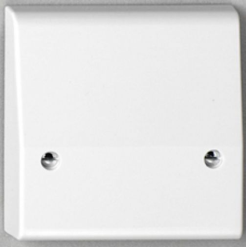 Deta S1217 45A White Plastic Cooker Cable Outlet, 86mm x 86mm