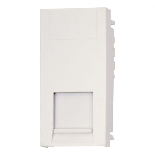 Deta S1432 White Plastic RJ11 Telephone Module, 25mm x 50mm