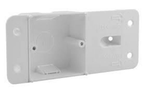 Scolmore SB1G Studbox 1 Gang PVC Dry Lining Box, 120-600mm, Timber Metal Stud Work