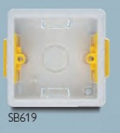 SB619 - 35mm PVC Dry Lining Box, 1 Gang, Appleby