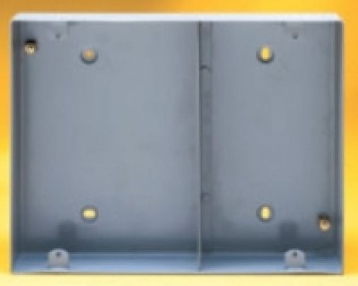 Appleby SB695 Metal Flush Back Box for Lounge Plates, 9 x 20mm Knockouts, 253mm x 194mm x 35mm