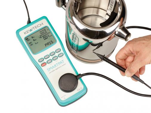 Wi-Fi Remotely Controlled PAT Tester, Easy to Use, Large Display, Battery Operated, IT Safe, PASS/FAIL, Portable RCD Tests, KEWPAT APP Compatible