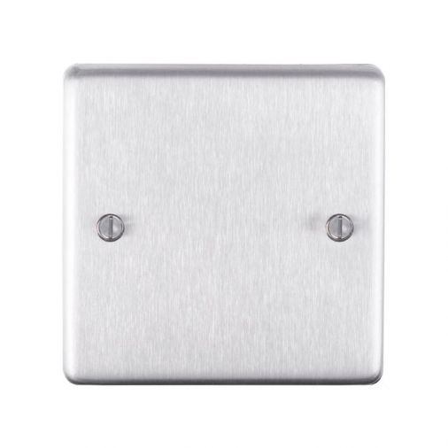 Eurolite SSS1B Metal Satin Stainless Steel Blank Plate