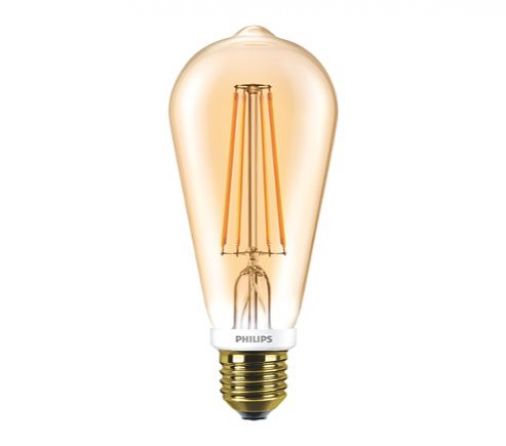 8W LED ST64 Filament ES Gold Dimmable Very Warm White, E27, 2200K, 630 Lumens