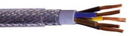 2.5mm 5Core SY Flex Cable, Per Metre, Steel Braided, PVC Outer Sheath