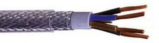 6mm 4Core SY Flex Cable, Per Metre, Steel Braided, PVC Outer Sheath