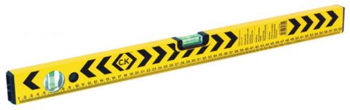 24" Aluminium Box Level, Powder Coated, Shockproof Vials, Luminous Horizontal Vial, +/- 0.5mm Accuracy