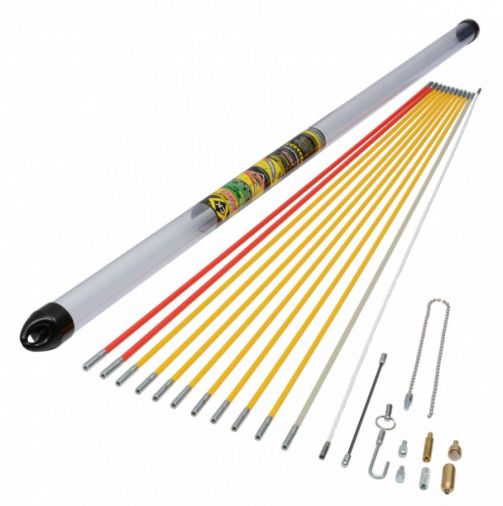 12m MightRod PRO Cable Rod Super Set, 4 Flexibilities, 10 Accessories