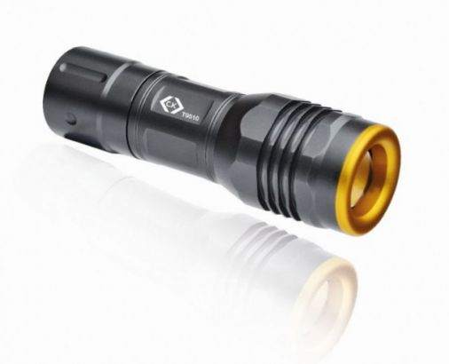 120 Lumen LED Hand Torch, High Power Cree XR-E Q5, 3 Modes, Rapid Slide Focus, Plano-Convex Lens, Aluminium Body, IPX4 Water & Dirt Resistant, 6/16hrs