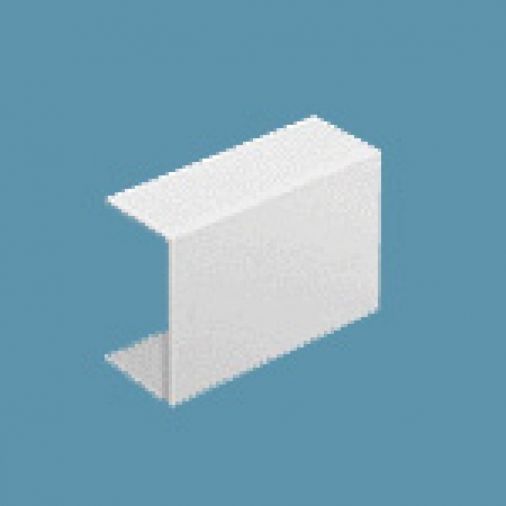 White PVC Mini Trunking Coupler 38x16mm