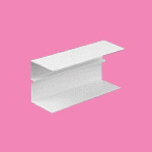 White PVC Maxi Trunking Internal Coupler 100x100mm