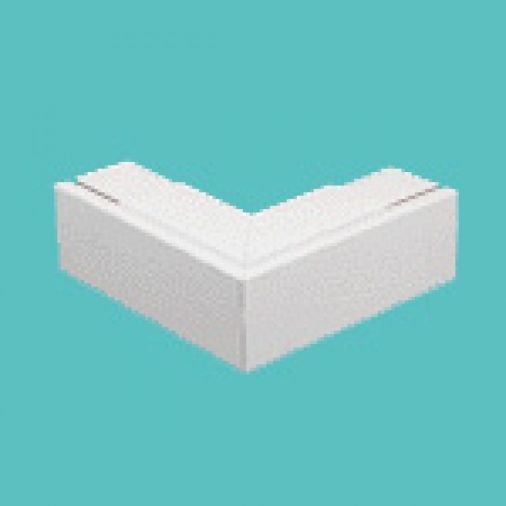 External Fabricated Bend 100 x 50mm, PVC Maxi Trunking Accessory, White