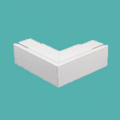 External Fabricated Bend 150 x 150mm, PVC Maxi Trunking Accessory, White Finish