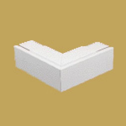 External Fabricated Bend 75 x 75mm PVC Maxi Trunking, White Finish