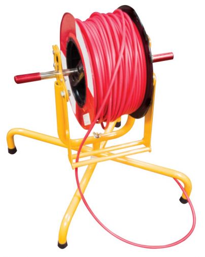 Cable Companion Stand Single Head, 360 Deg Rotation, Metal Construction, 210mm Max Drum Width