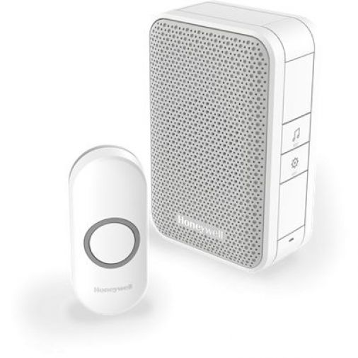 150m Wireless Portable Doorbell, White, ActivLink, 80dB, LED Confidence Light, Secret Knock