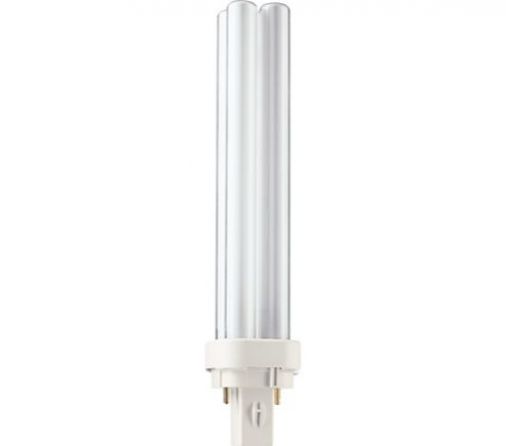 Philips 2-Pin Compact Fluorescent Lamp G24d-3 Cap 240V, Cool White, 240V