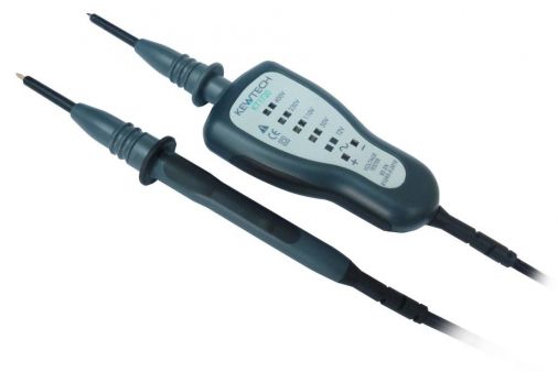 Two Pole Voltage Detector, 12 - 400V AC - DC, Retractable Probe Shrouds, No Batteries